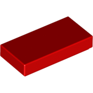 [New] Tile 1 x 2 with Groove, Red. /Lego. Parts. 3069b